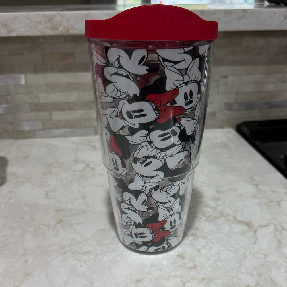 Disney Mickey Mouse Tervis with Red Lid